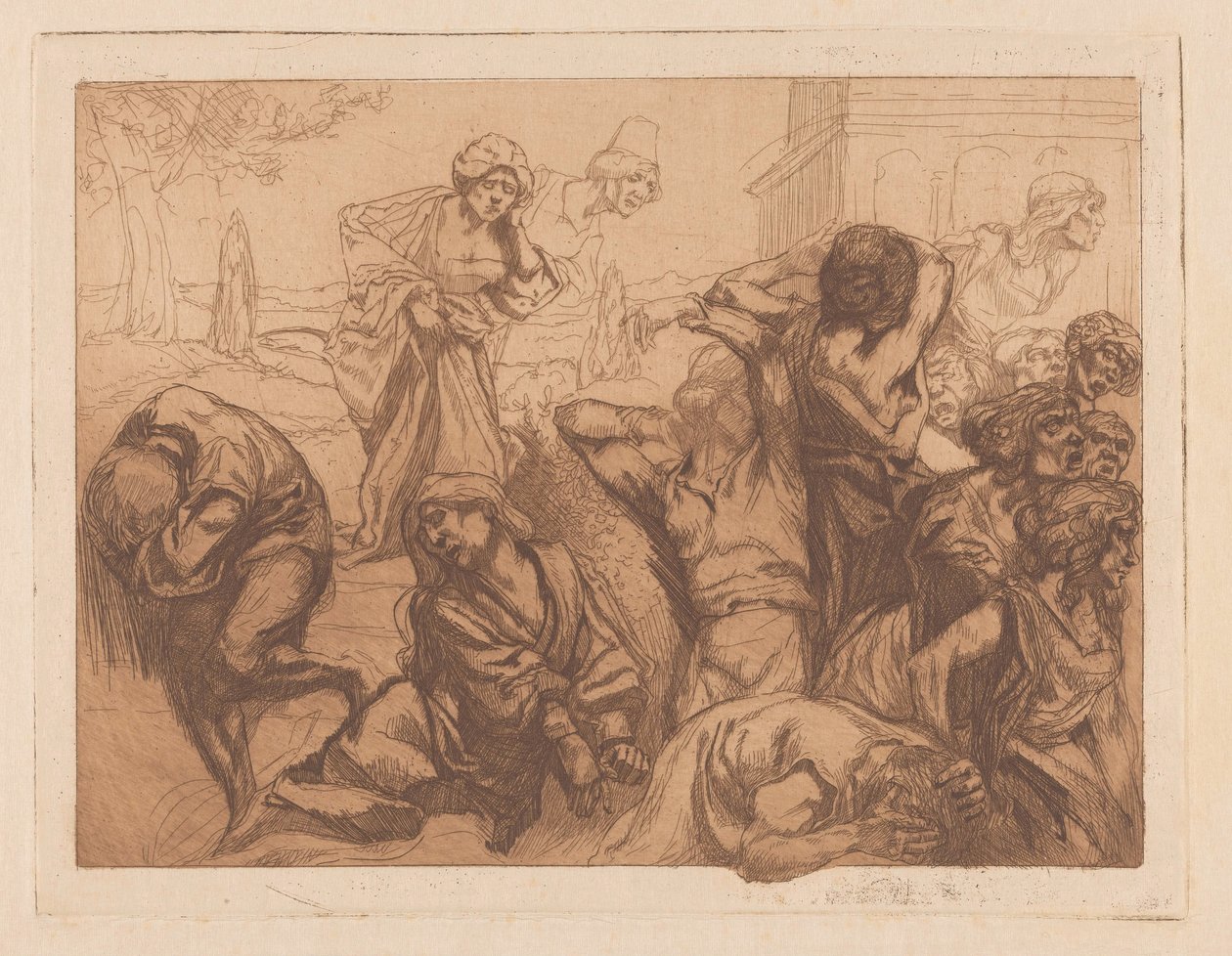 Distressed Women by Johannes Josephus Aarts