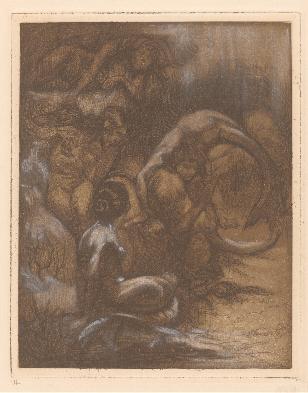 Five Mermaids by Johannes Josephus Aarts