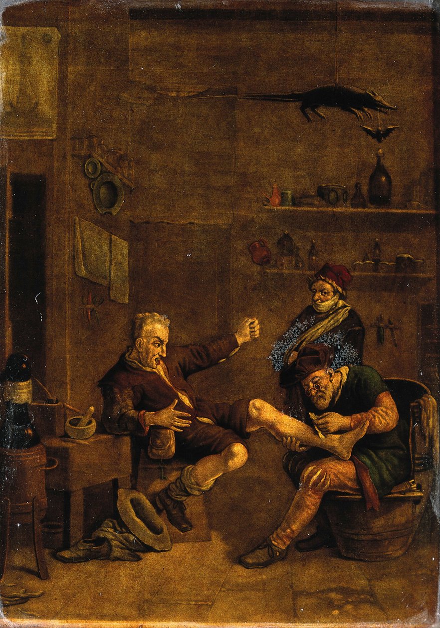 A Surgeon Treating a Man