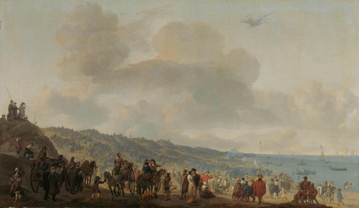 The Departure of Charles II of England from Scheveningen, 2 June 1660 by Johannes Lingelbach