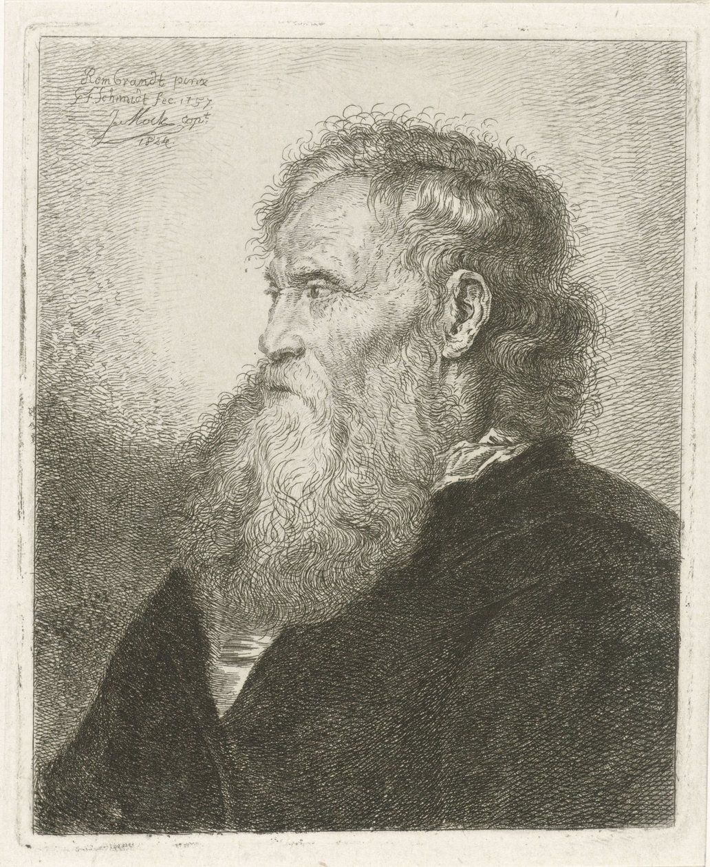 Portrait of an Old Man with Beard by Johannes Mock