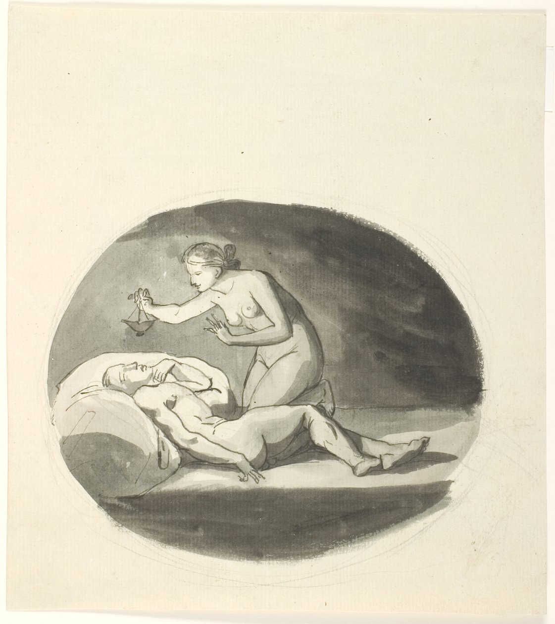 Psyche and the Sleeping Cupid by Johannes Senn