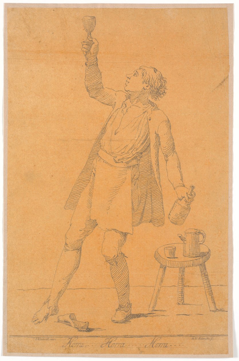 Portrait of Jens Juel? Chalk by Johannes Wiedewelt