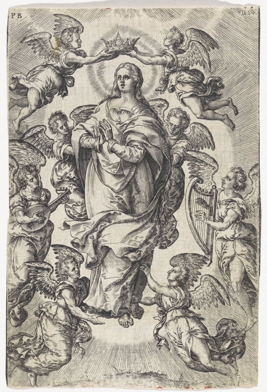 Assumption of Mary by Johannes Wierix