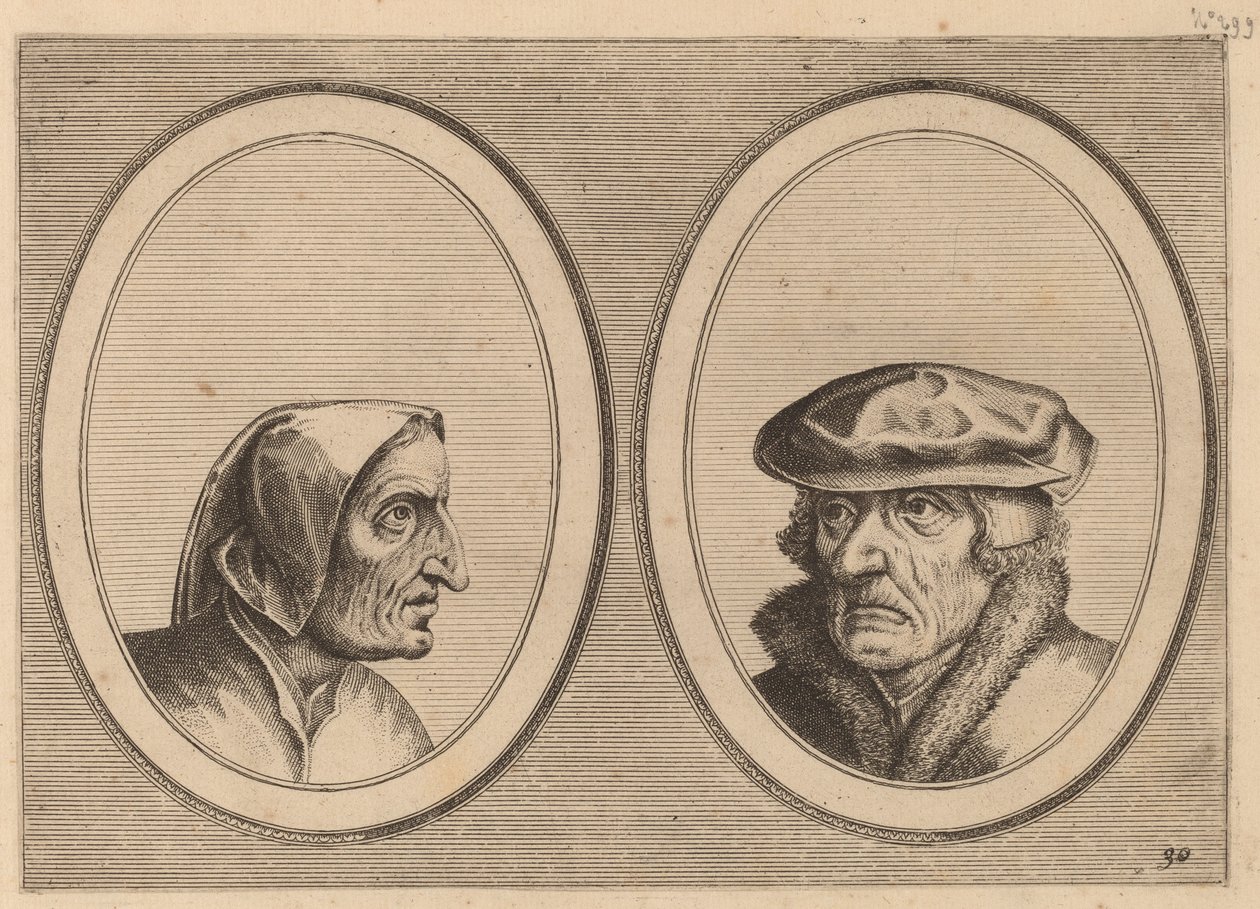 "Buyltje On-versaed" and "Waerner Altijdt-meer" by Johannes and Lucas van Doetechum after Pieter Bruegel the Elder