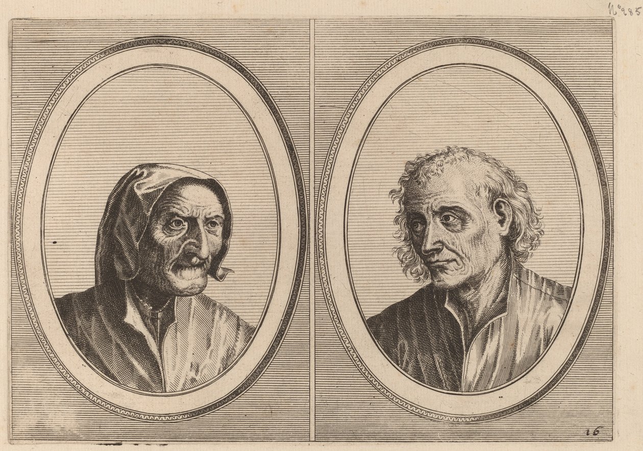 "Foockel Frons-muyl" and "Pietje Hard-loop" by Johannes and Lucas van Doetechum after Pieter Bruegel the Elder