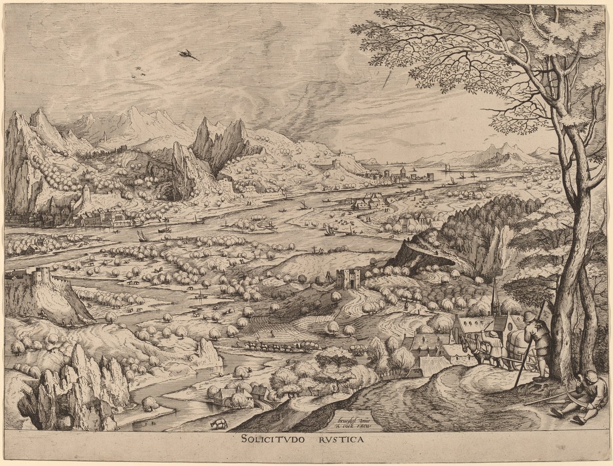 Rustic Concerns by Johannes and Lucas van Doetechum after Pieter Bruegel the Elder