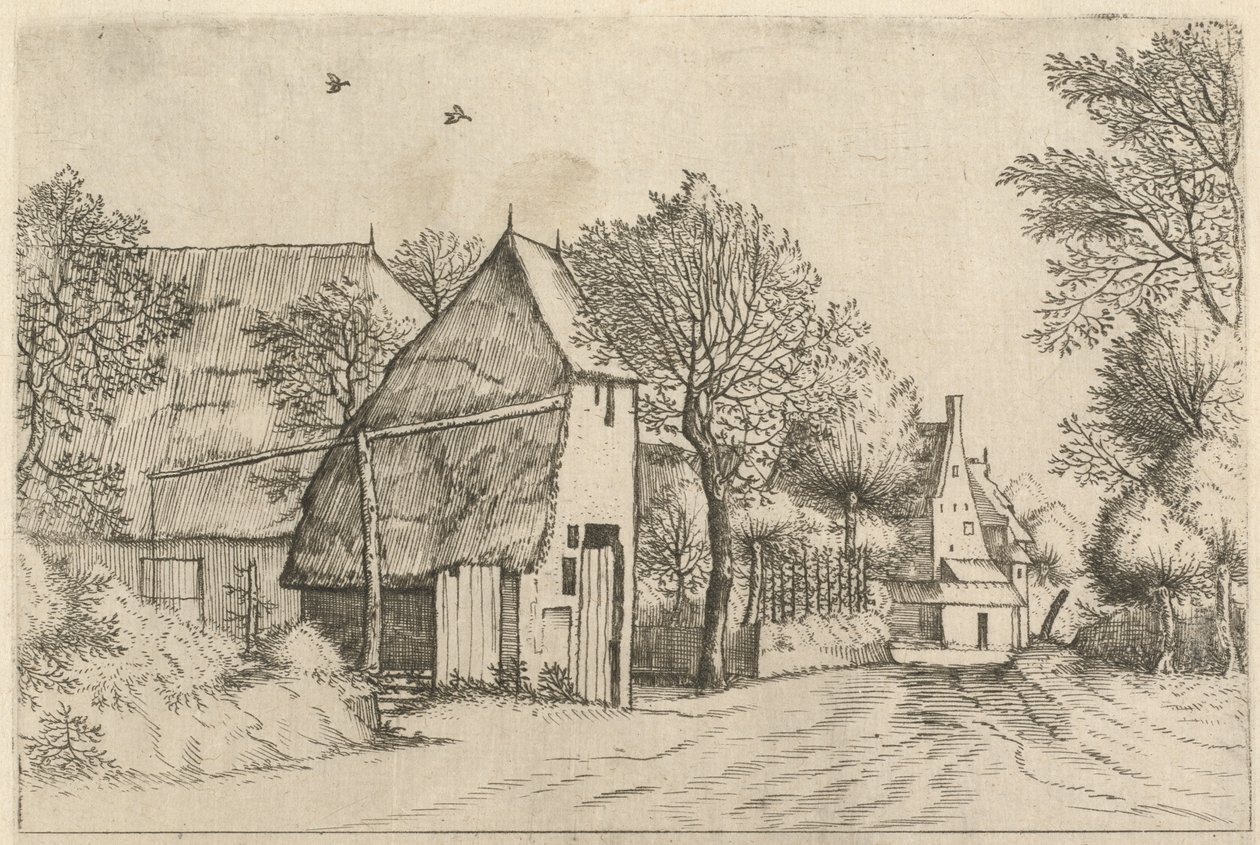 Village Road with Draw Well by Johannes and Lucas van Doetechum after the Master of the Small Landscapes