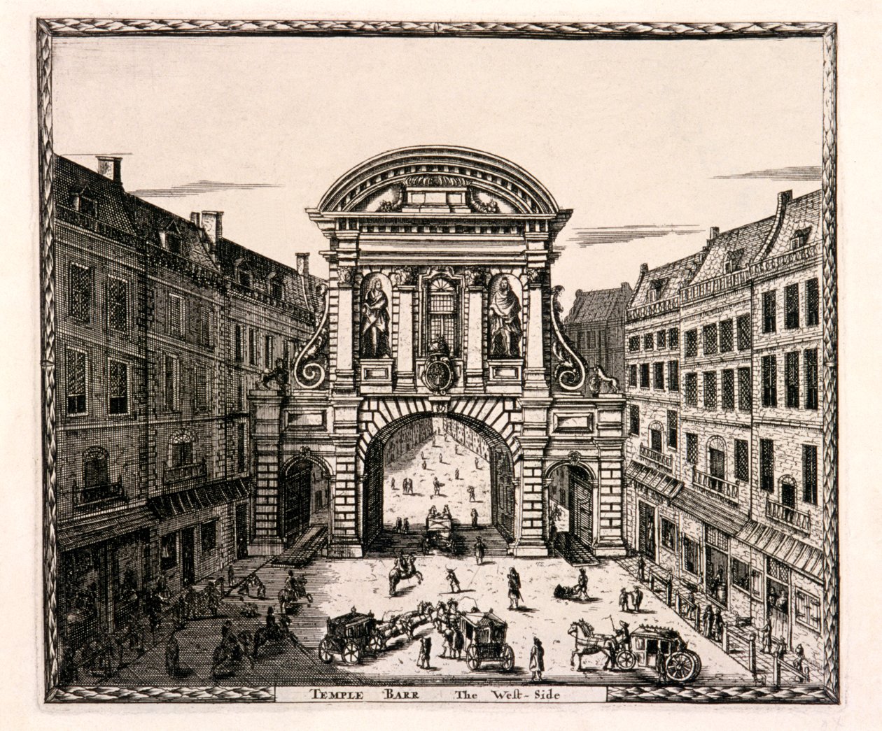 Temple Bar, London by Johannes de Ram