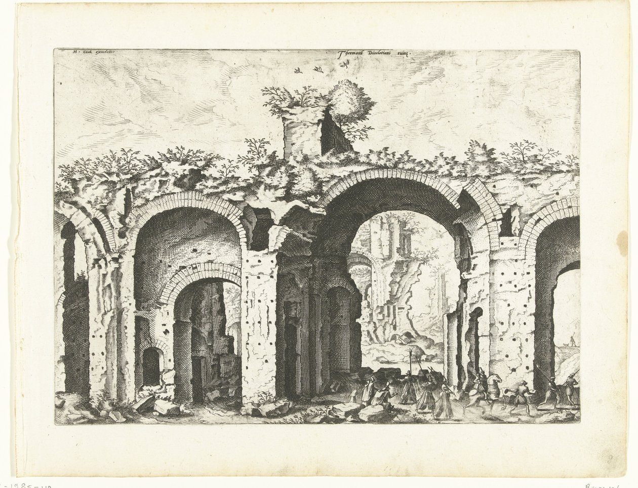 Second View of the Baths of Diocletian by Johannes of Lucas van Doetechum (attributed to)
