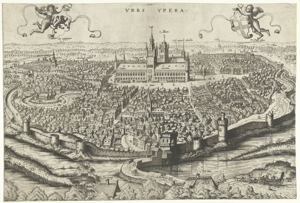 View of Ypres by Johannes of Lucas van Doetechum