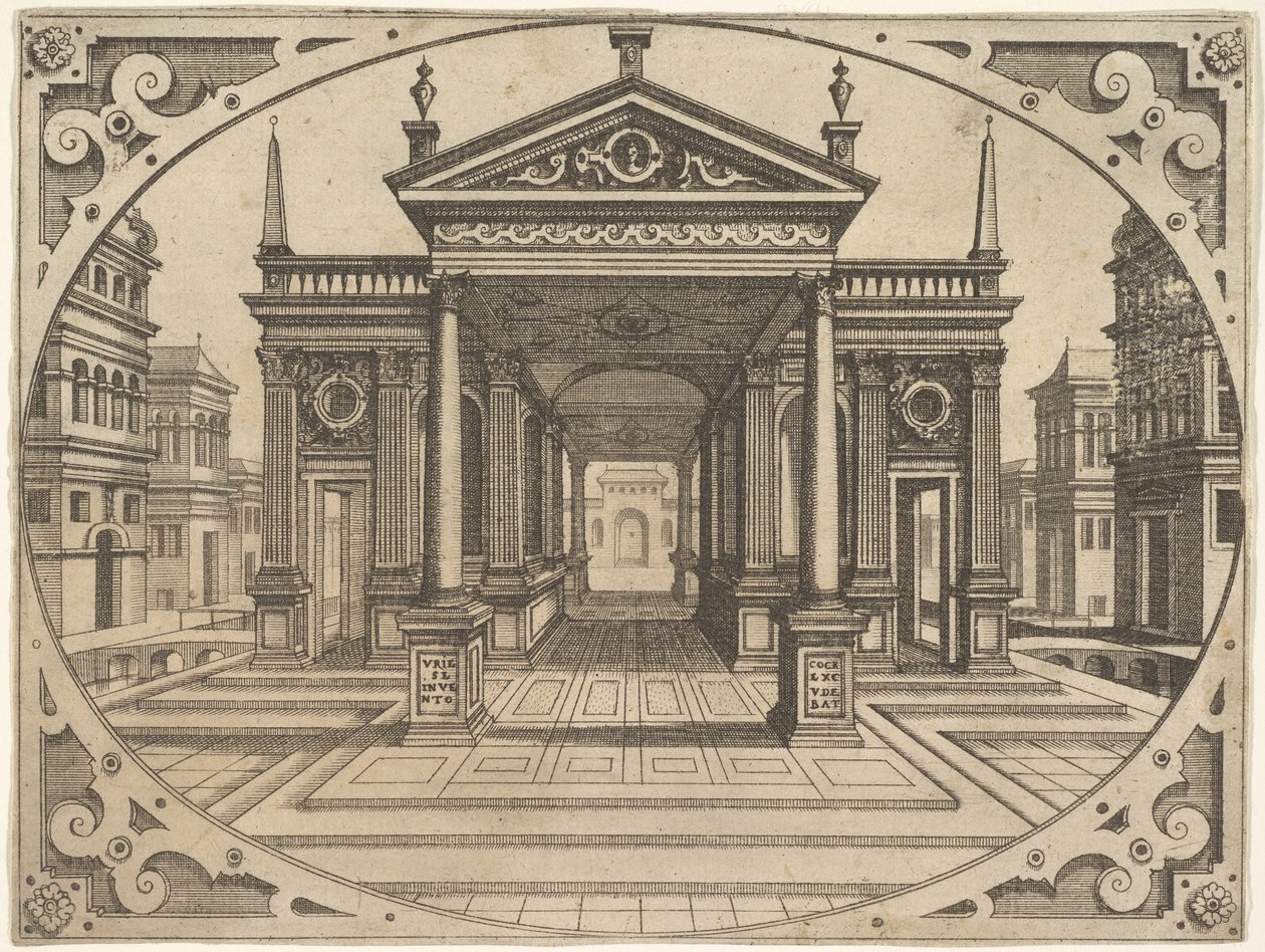 Plate from Scenographiae by Johannes van Doetecum I
