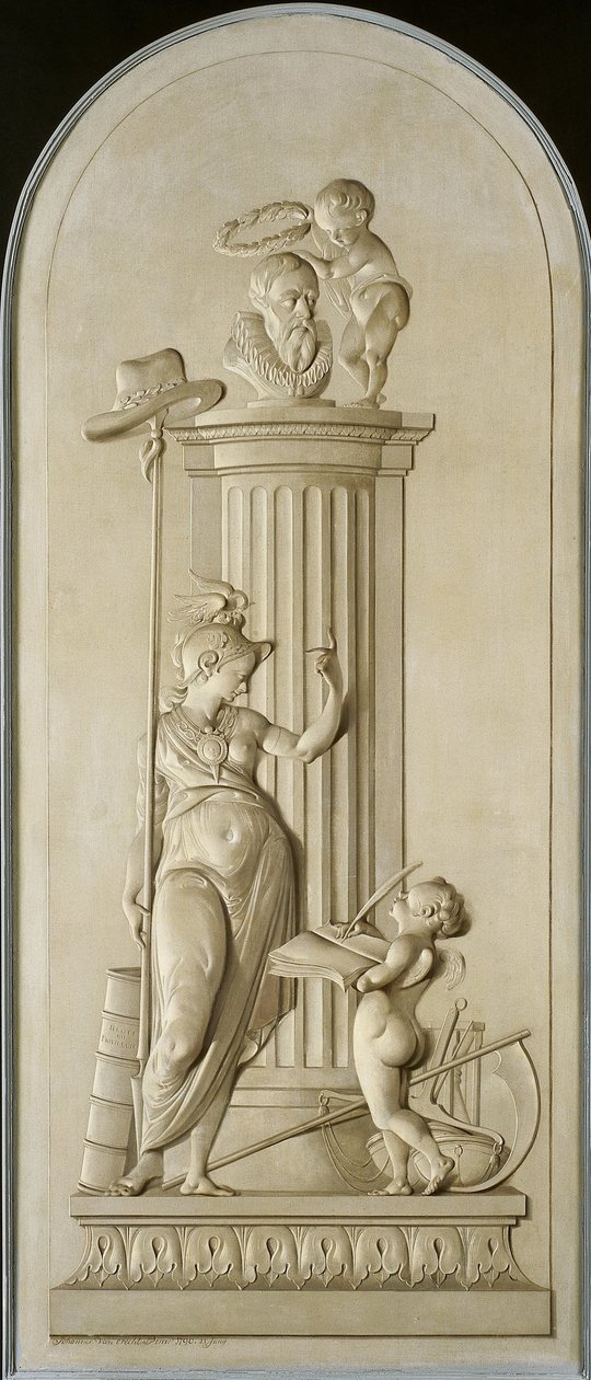 Allegory of Freedom by Johannes van Dregt (signed by artist)