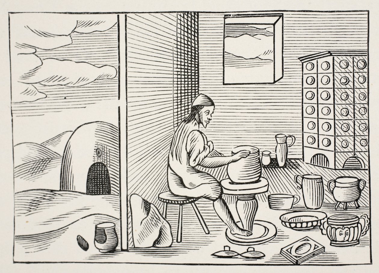 A potter, from 