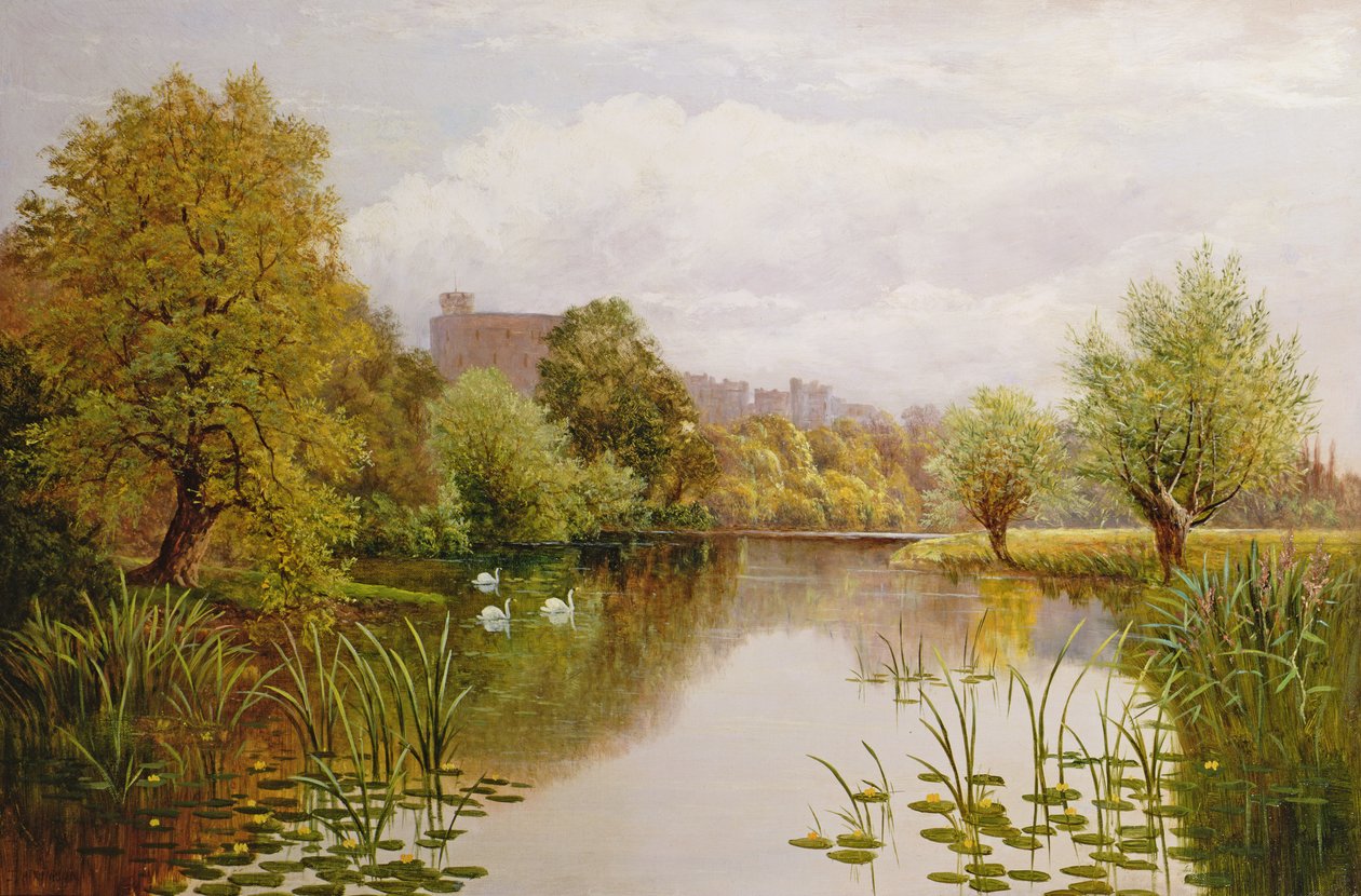 View of Windsor from the Thames by John Atkinson