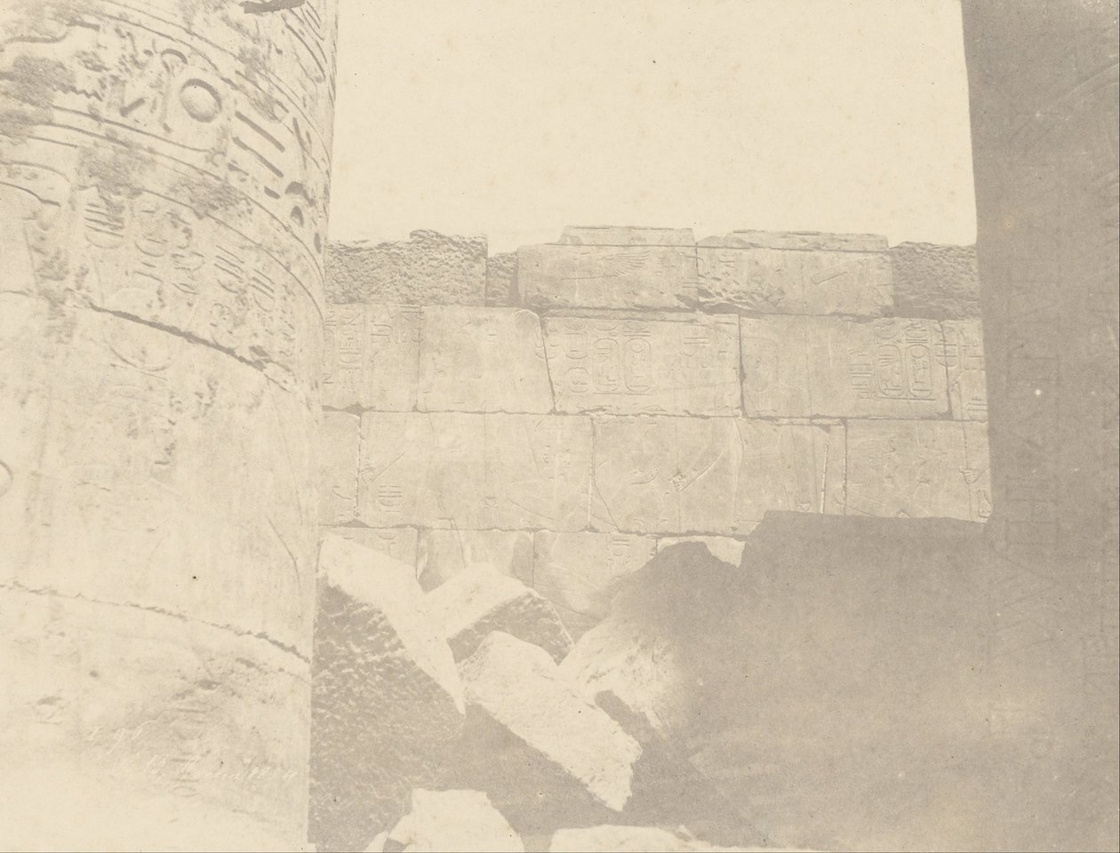 (Karnak, Hypostyle Hall, North Wall (Interior Face)) by John Beasly Greene