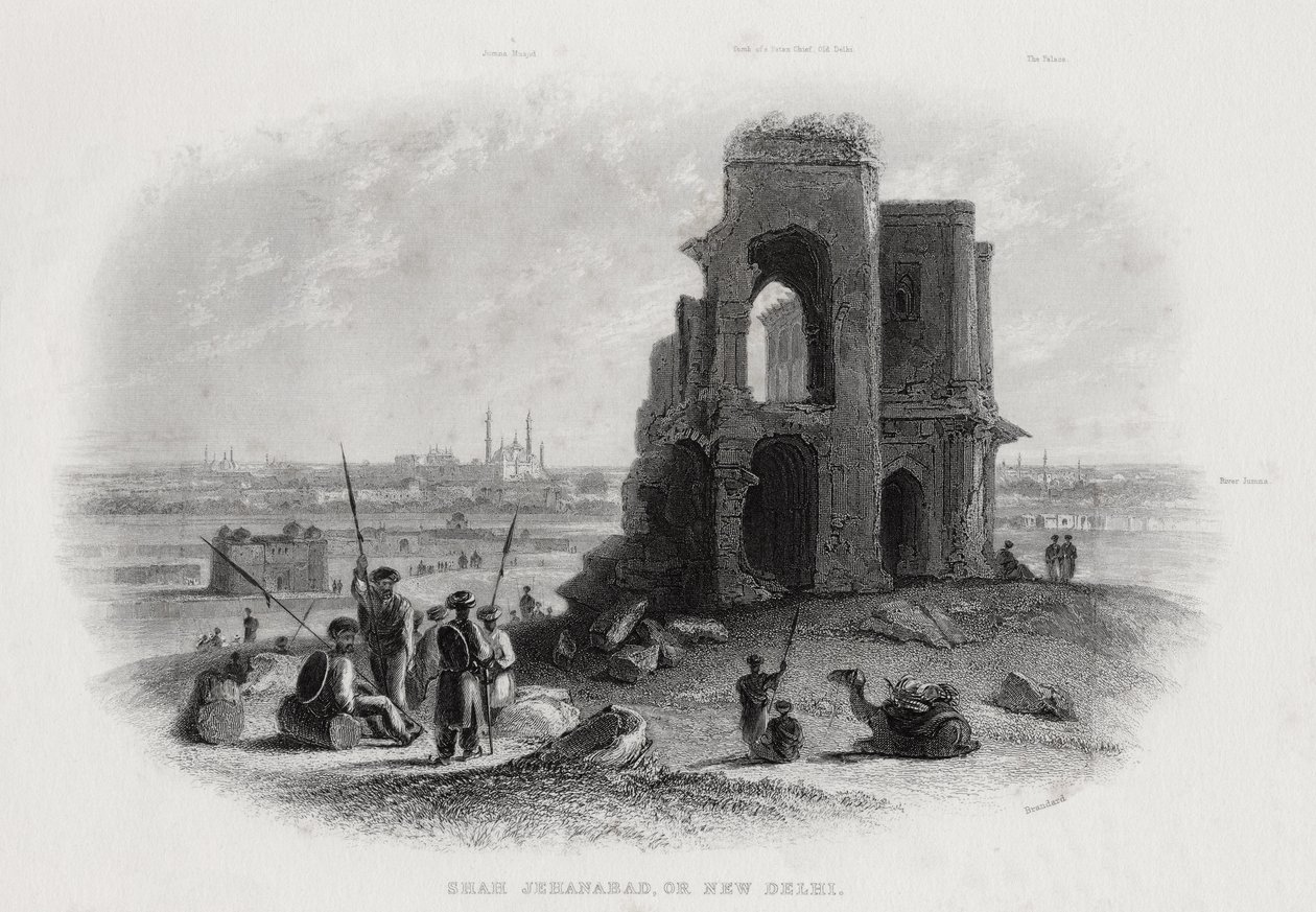 Shah Jehanabad or New Delhi, India by John Brandard