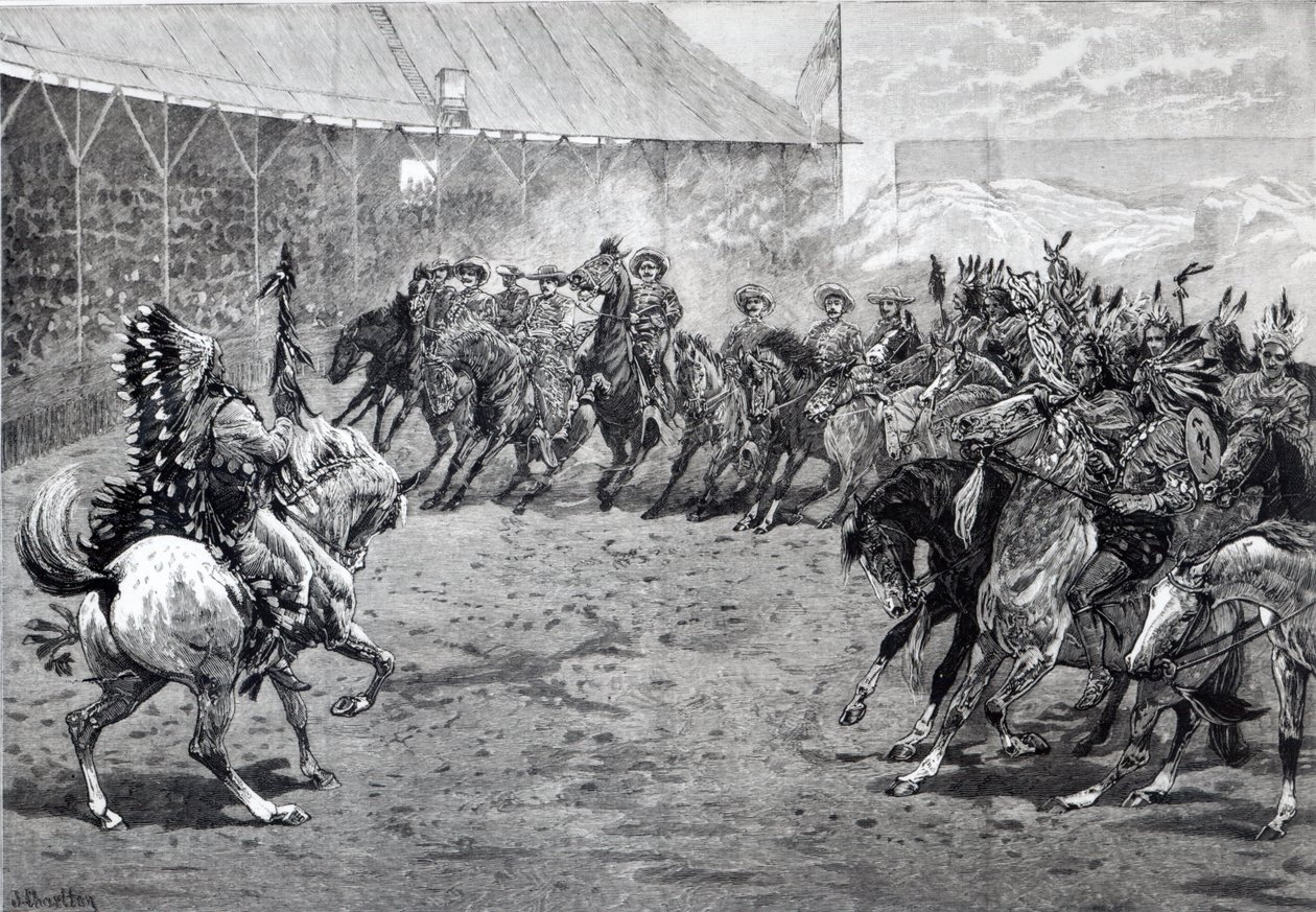 The Wild West Show at West Brompton, 1887 by John Charlton