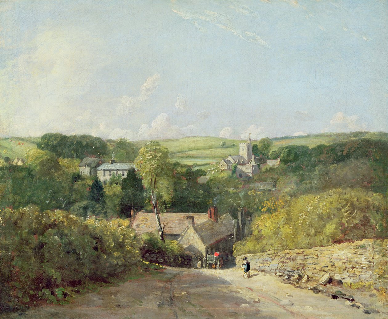 A View of Osmington Village with the Church and Vicarage by John Constable