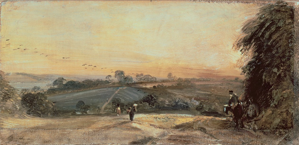Autumnal Sunset by John Constable