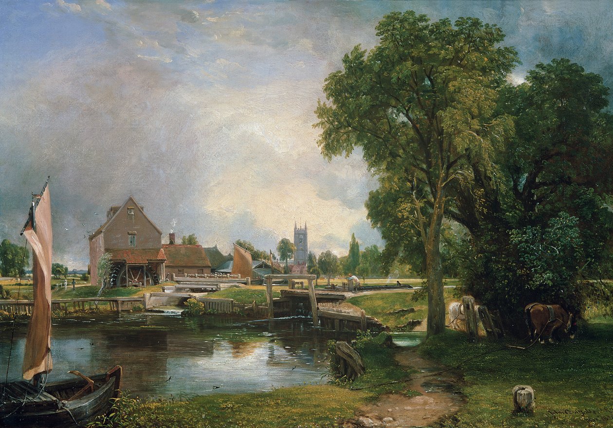 Dedham Lock and Mill by John Constable