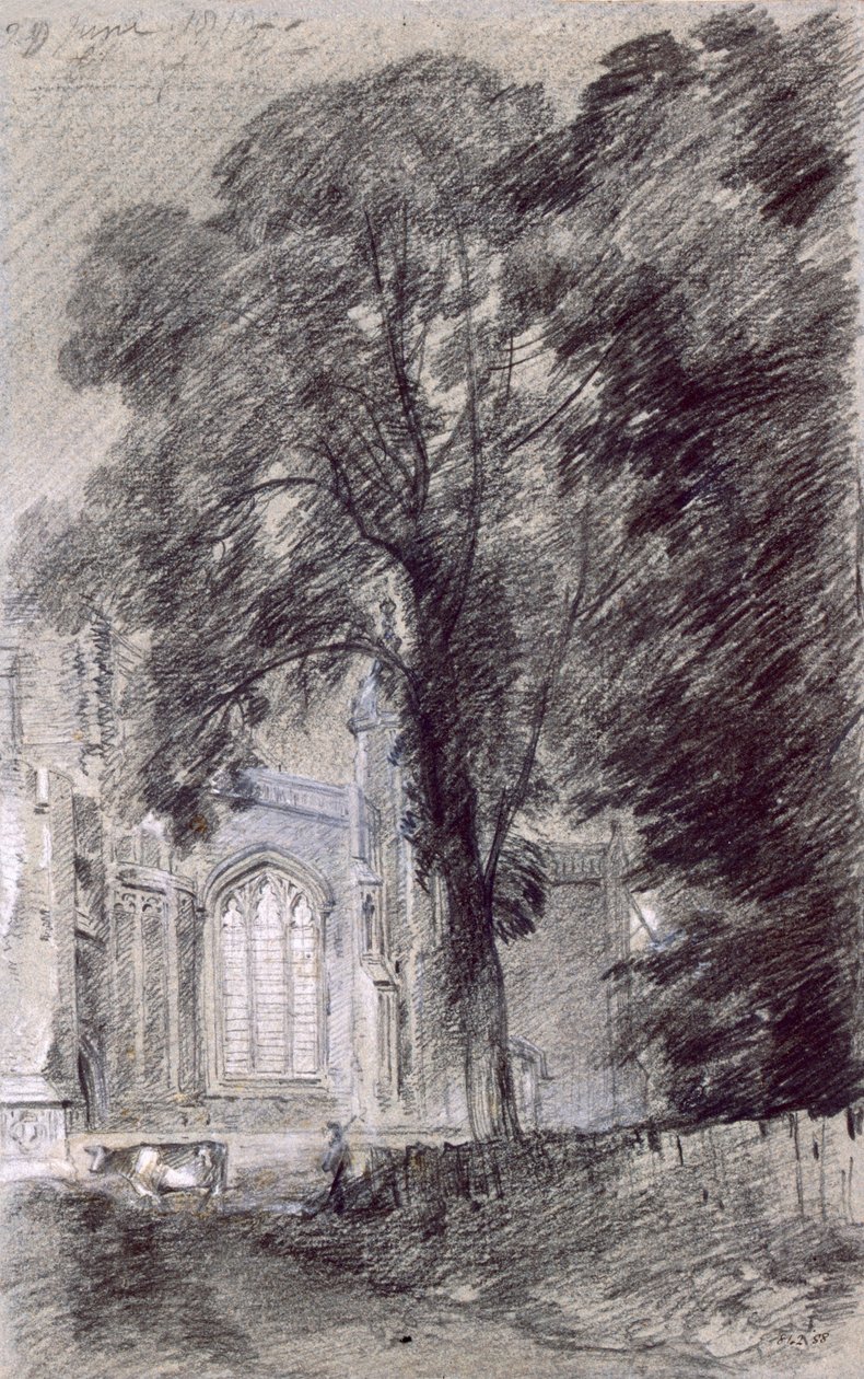 East Bergholt Church - West End by John Constable