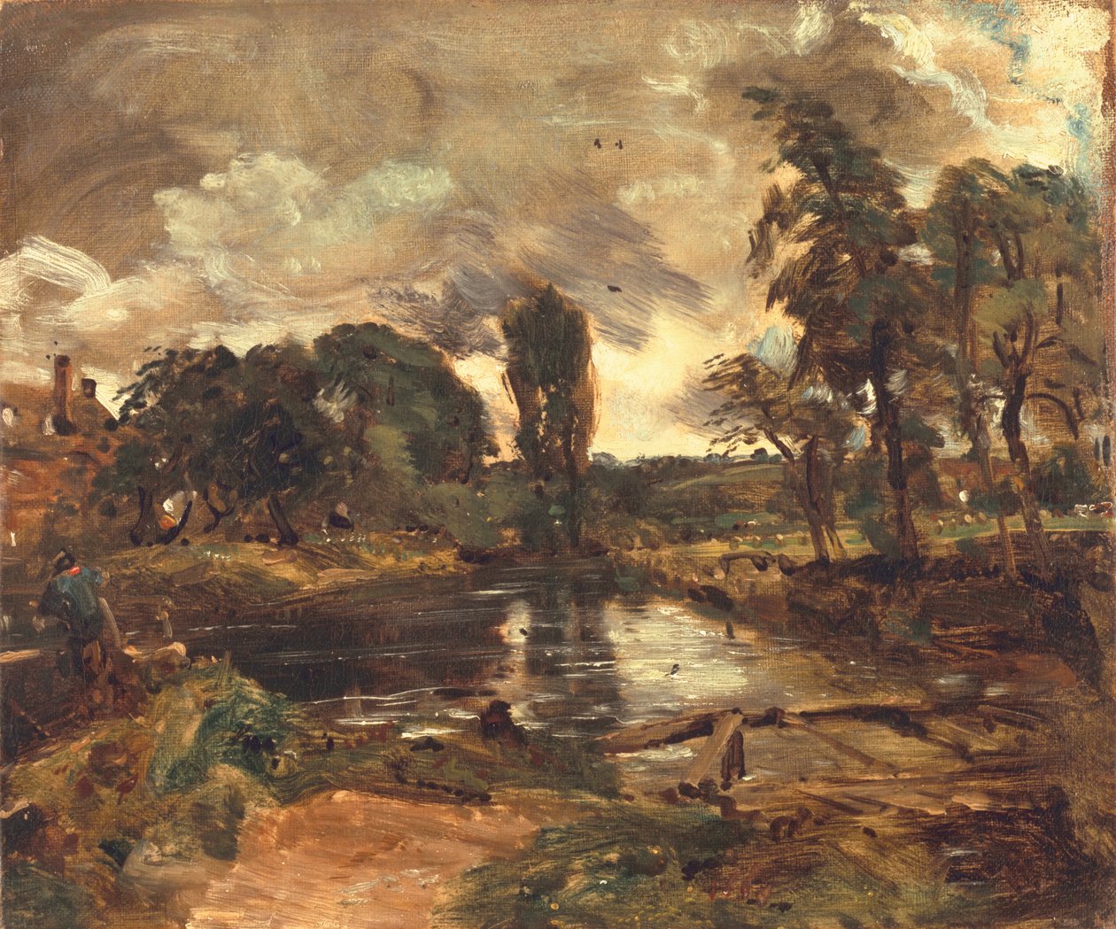 Flatford Mill from the Lock, c.1811 by John Constable