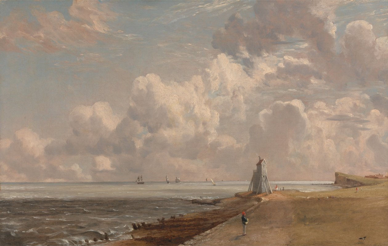 Harwich- The Low Lighthouse and Beacon Hill by John Constable