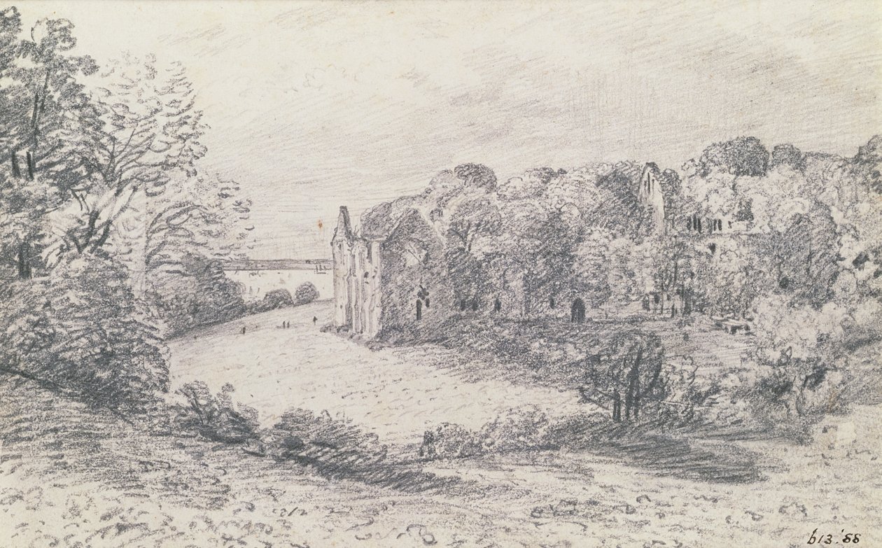 Netley Abbey,1888 by John Constable