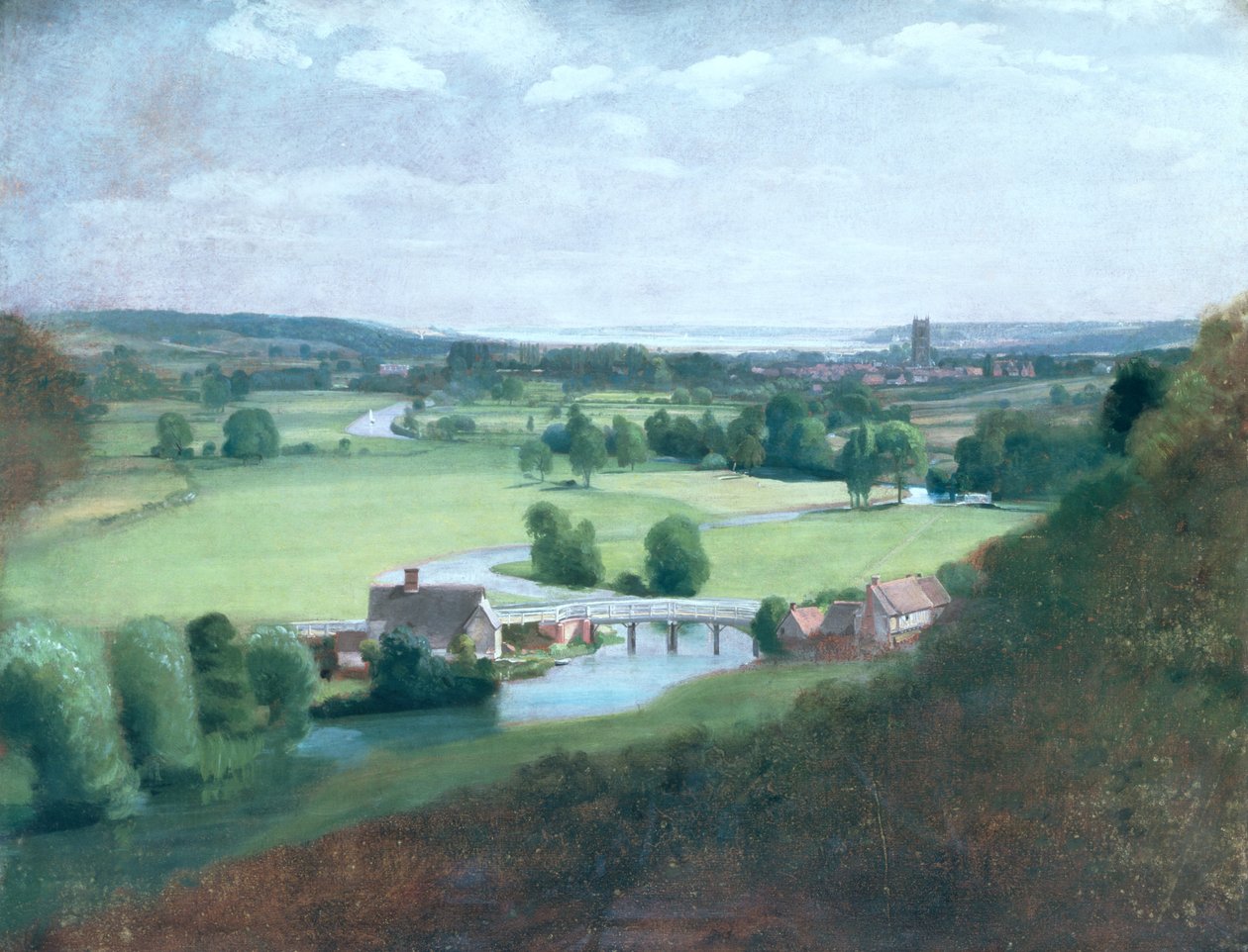 The Valley of the Stour with Dedham in the Distance, 1836-37 by John Constable