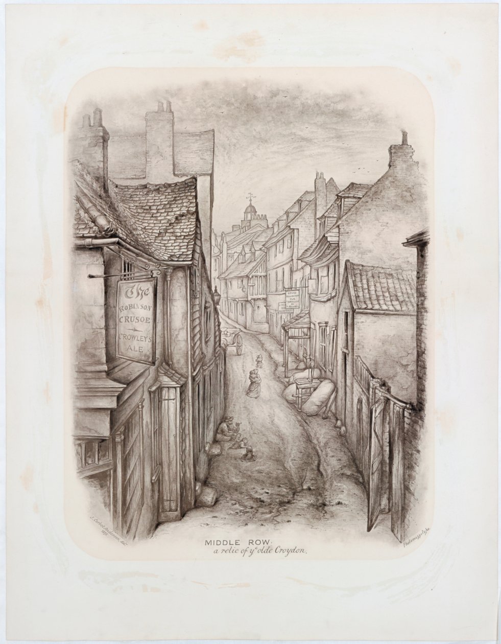 Middle Row, Croydon, 1875 by John Corbet Anderson