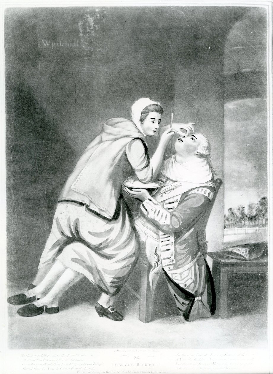 The Female Barber, 1770 by John Dixon