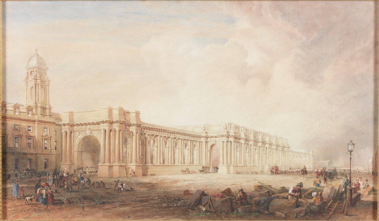 Original Design for the Central Station, Newcastle upon Tyne by John Dobson