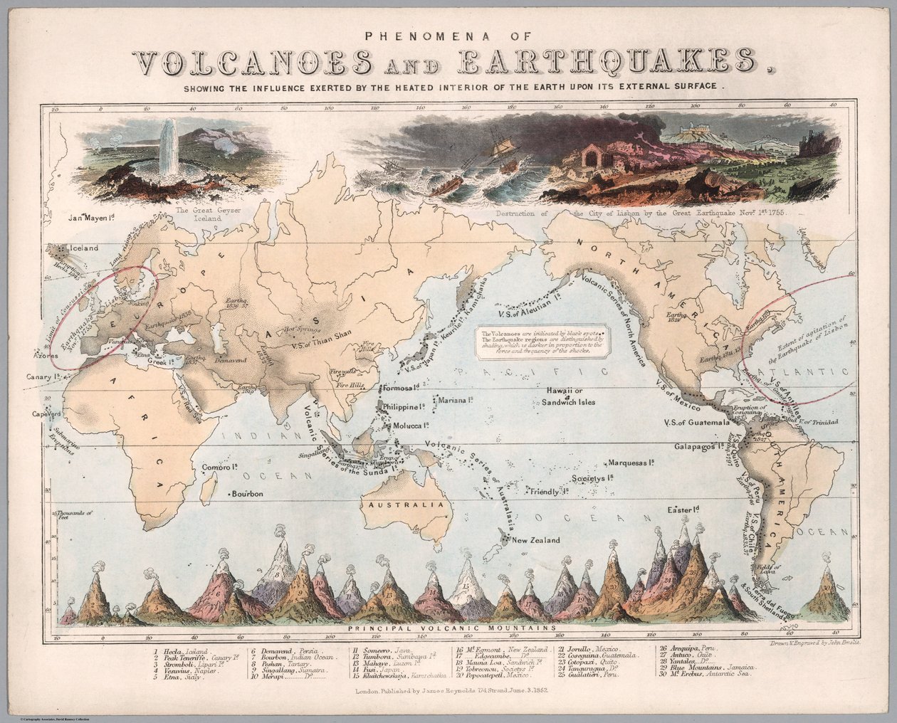 Phenomena of Volcanoes and Earthquakes by John Emslie and James Reynolds