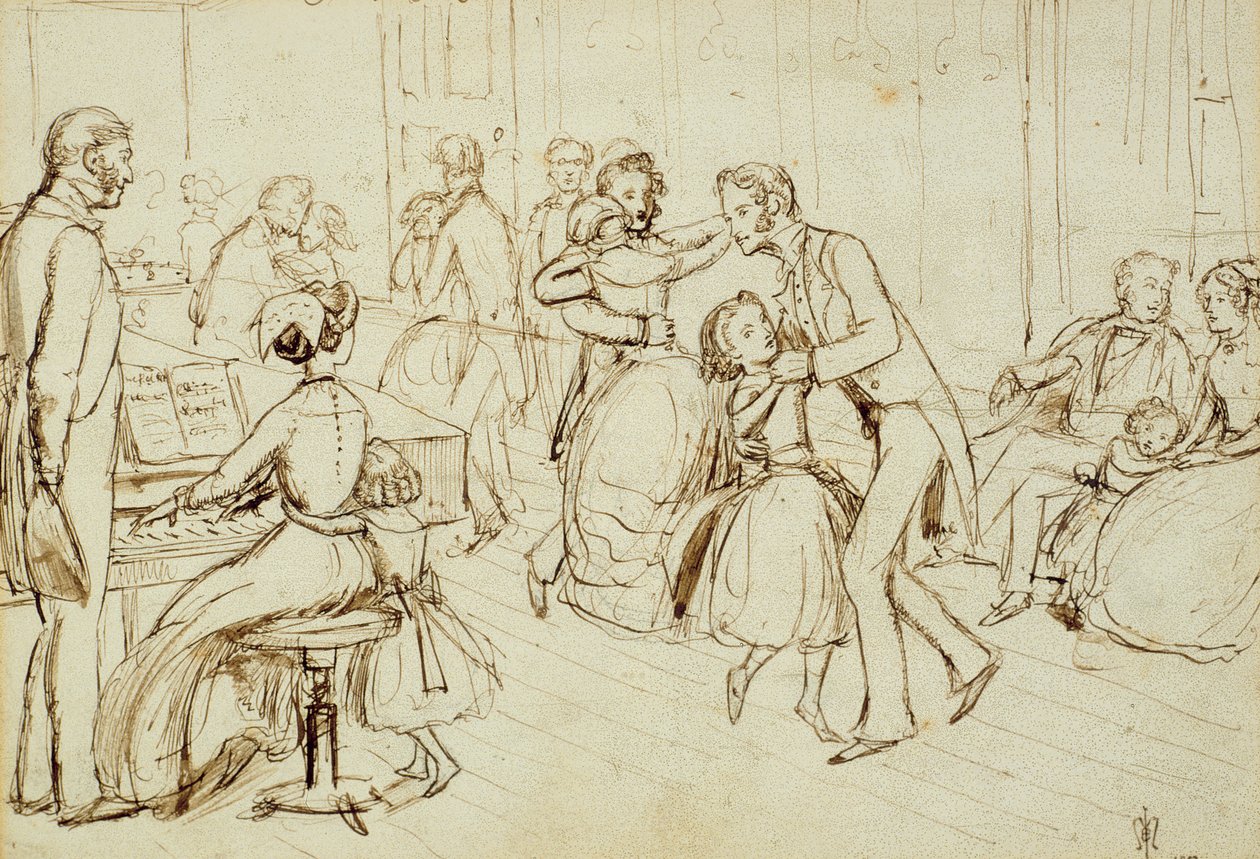 A Party at Bowerswell, 1853 by John Everett Millais