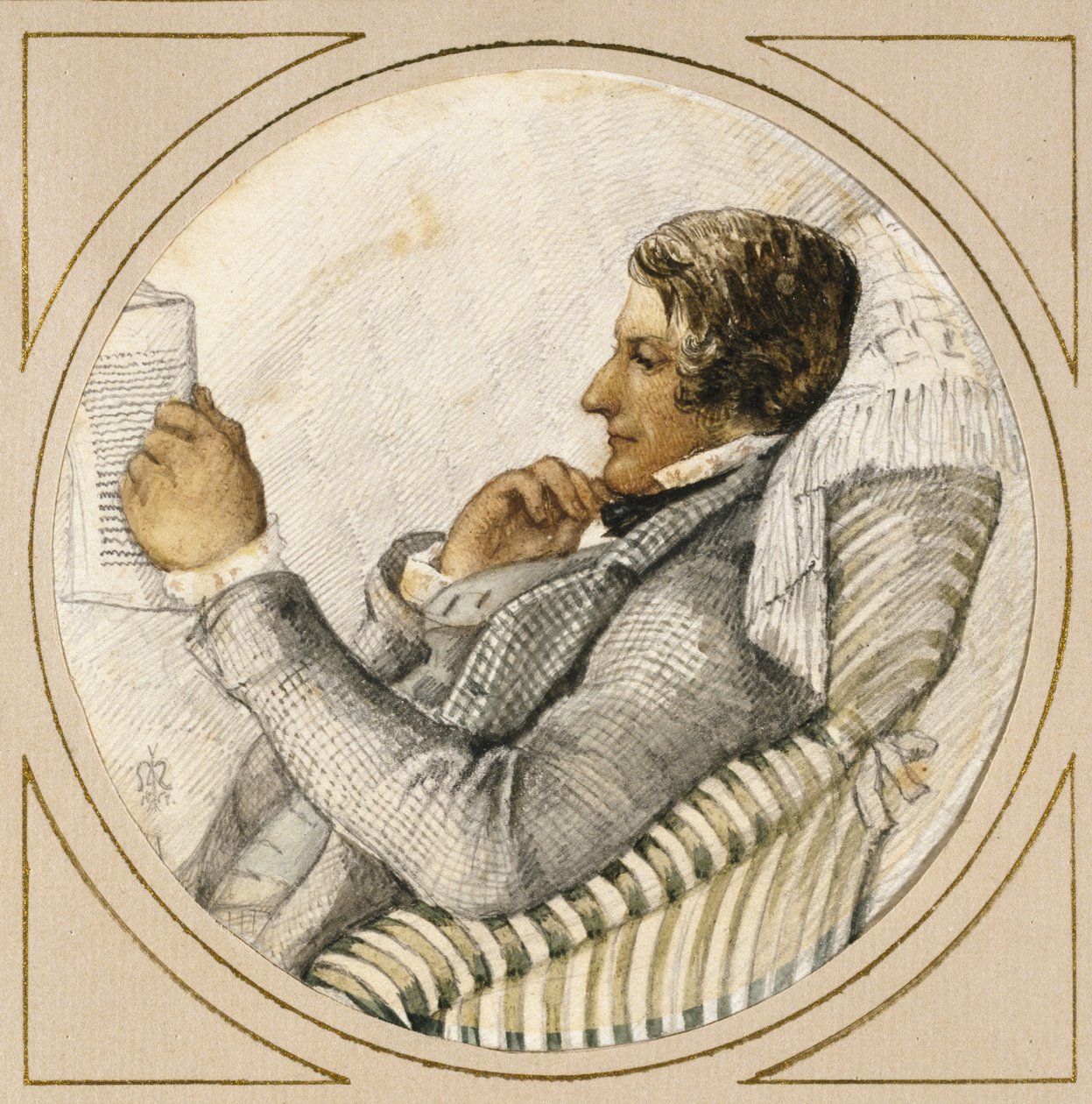 Portrait of Ford Madox Brown by John Everett Millais