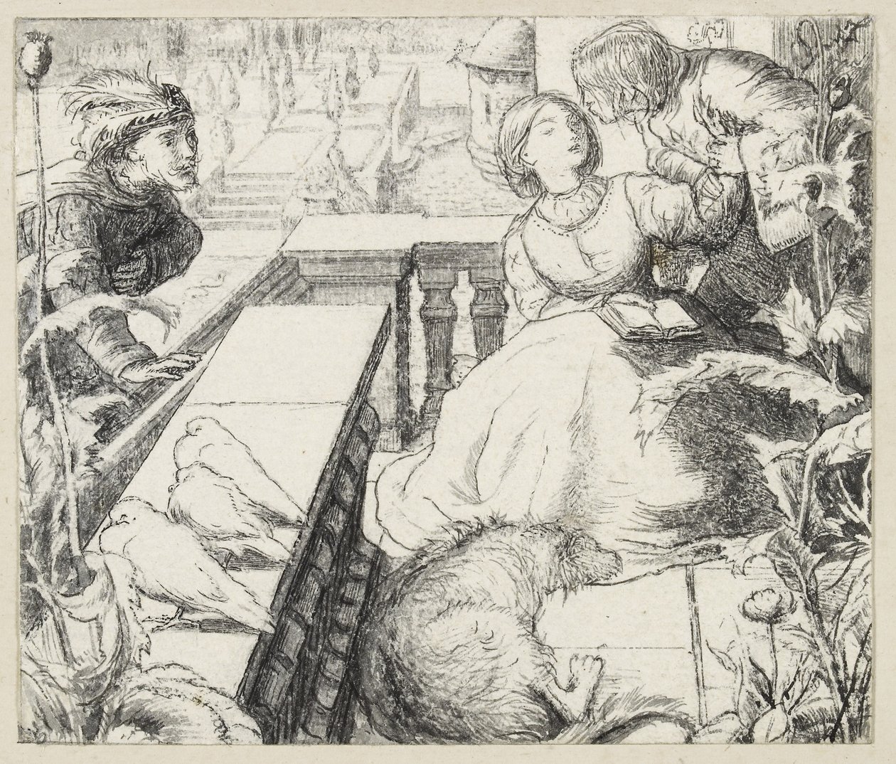 The Sleeping Palace by John Everett Millais