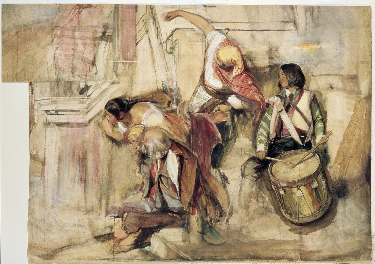 Study for the Proclamation of Don Carlos by John Frederick Lewis