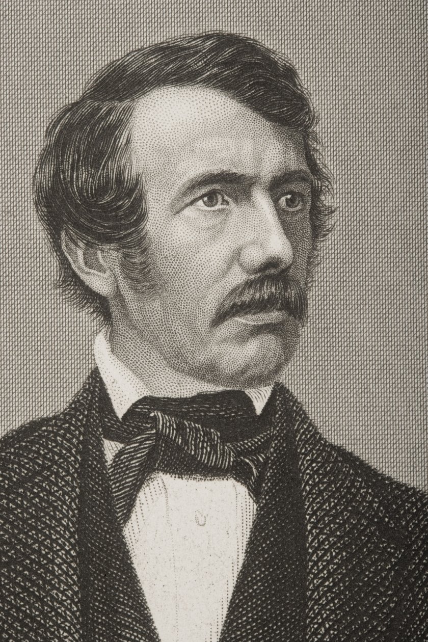David Livingstone, engraved by D.J. Pound from a photograph, from 