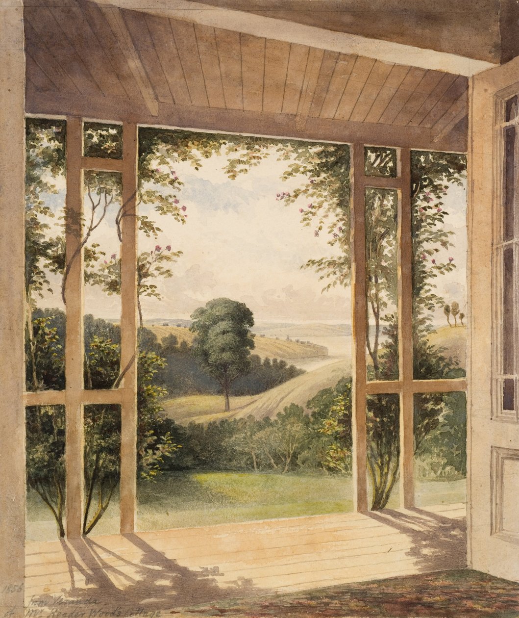 Auckland, from the Verandah of Mr Reader Woods Cottage by John Kinder