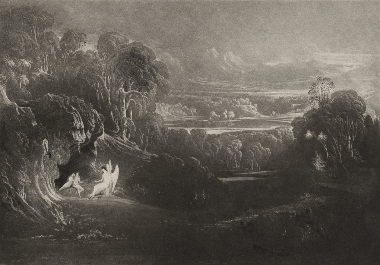 Raphael Conversing with Adam and Eve by John Martin