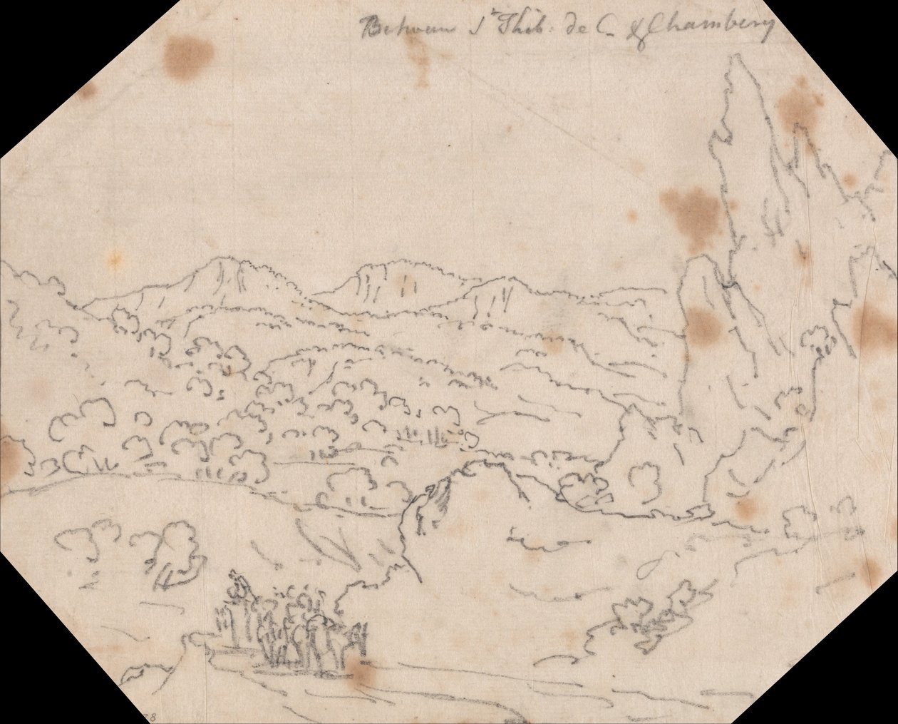 Between Saint-Thibaud-de-Couz and Chambery by John Robert Cozens