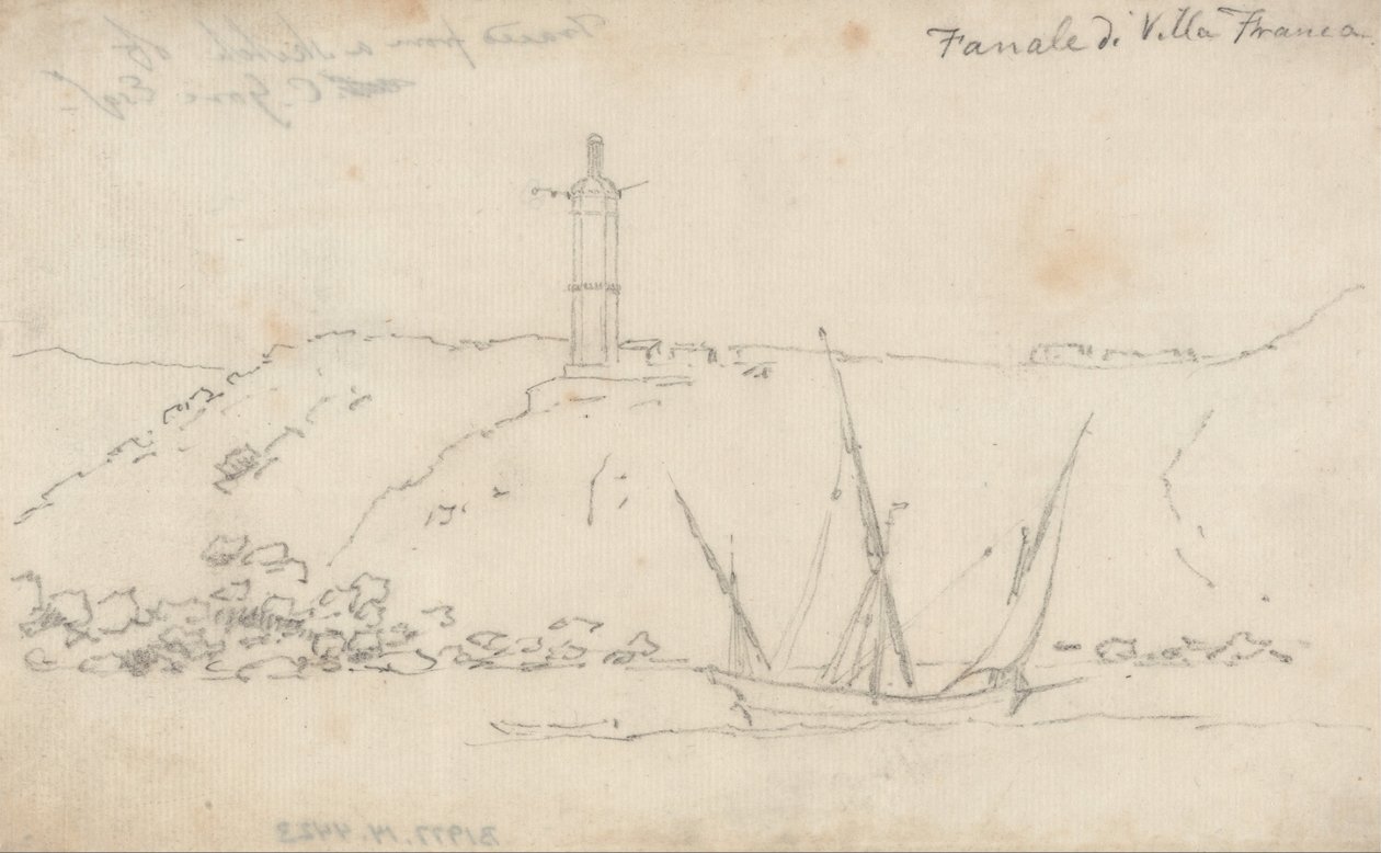 Lighthouse of Villa Franca by John Robert Cozens