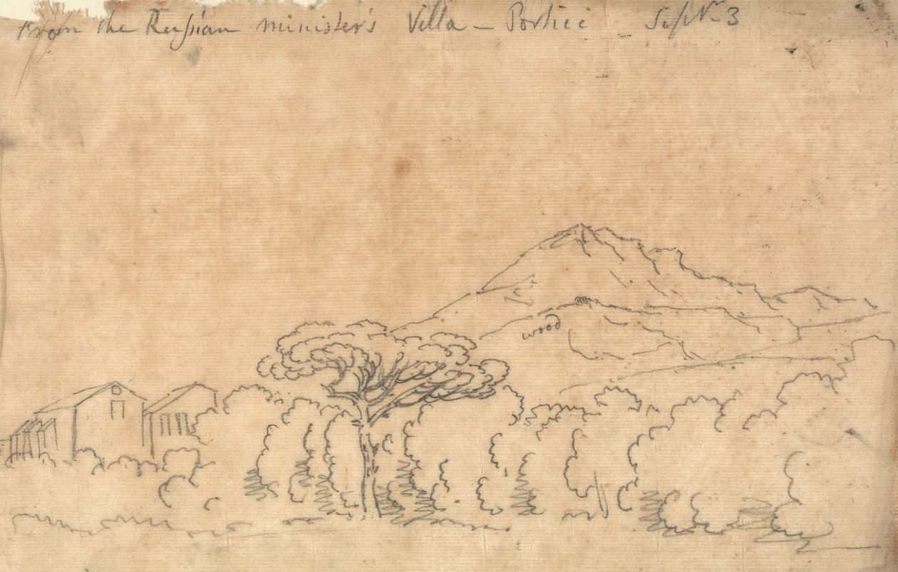 From the Palace at Portici, September 7 by John Robert Cozens
