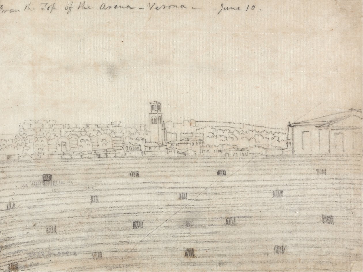 From the Top of the Arena, Verona by John Robert Cozens