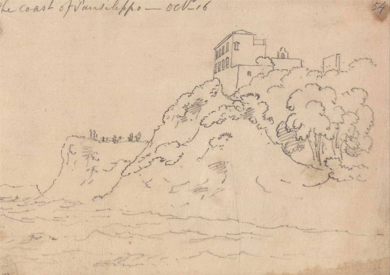 The Coast of Posillipo, October 16 by John Robert Cozens