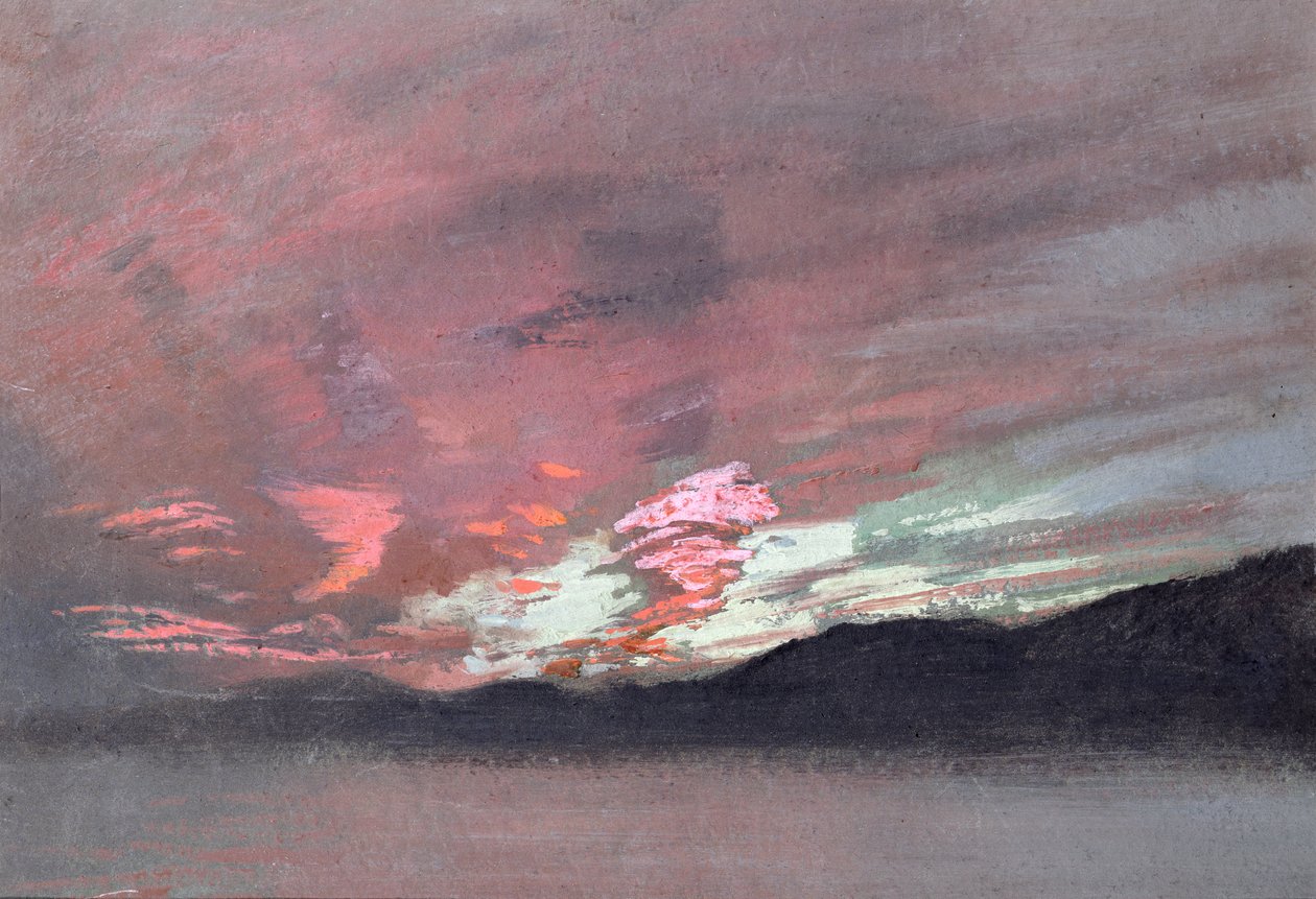 Stormy Sunset from Brantwood, Ruskin