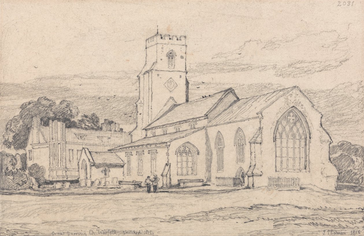 Great Snoring Church, Norfolk by John Sell Cotman