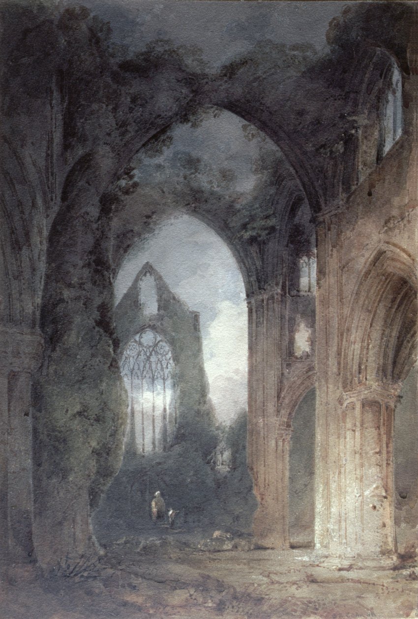 Tintern Abbey by Moonlight by John Sell Cotman