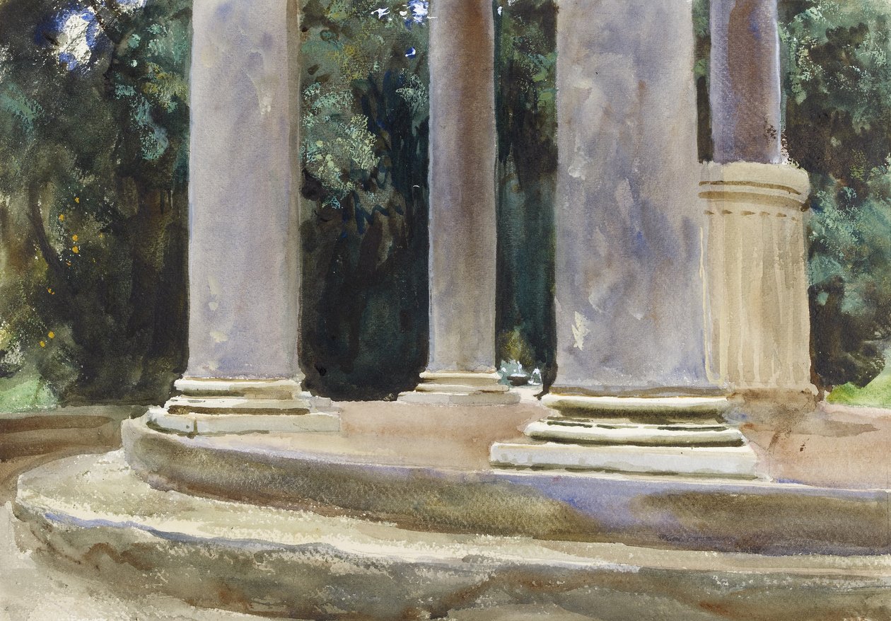 A View between the Columns of a Tempietto by John Singer Sargent